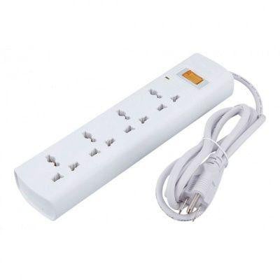Huntkey SZM404-2 Multi Plug Power Strip, 4 Socket Extension Board, Surge Protection, Universal Multi-Plug Design, Overload Protection