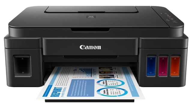 Canon PIXMA G2010 Ink Tank All-in-One Color Printer, Print, Scan & Copy, High Page Yield Refillable Ink System, USB Connectivity, Borderless Printing Support