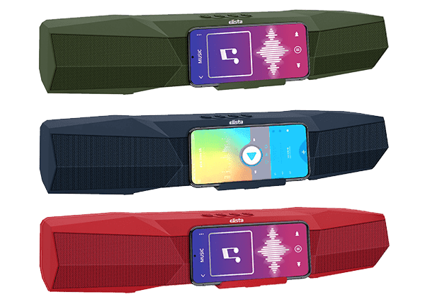 Elista ELS-MusiBar 1000 Soundbar, 10W Bluetooth Speaker, TWS Pairing Support, FM Radio, USB, AUX & TF Card Playback