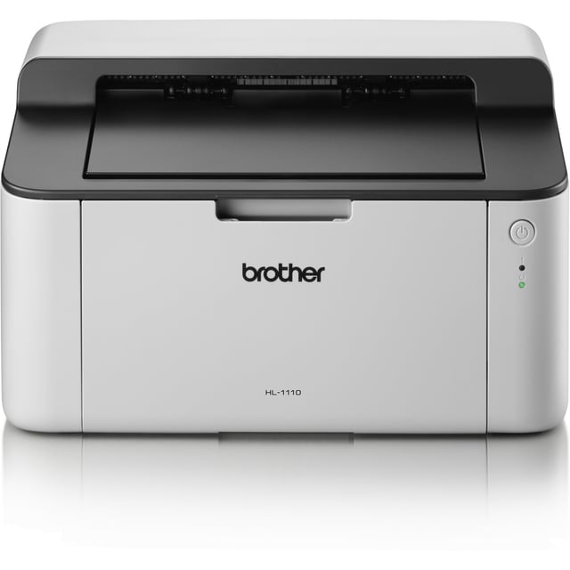 Brother HL-1110 Compact Mono Laser Printer, High-Speed Black & White Printing, USB Connectivity, Compact Space-Saving Design, Reliable Everyday Home & Office Printing