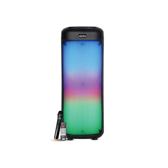 Elista MusiKart Wireless Trolley Speaker, ELS T-5-000 BLASTTUFB, Bluetooth Wireless Connectivity, Built-in Rechargeable Battery, Wireless Microphone Included
