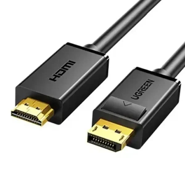 UGREEN DisplayPort to HDMI Cable, 4K @ 30Hz Ultra HD Support, 10.8Gbps High-Speed Transmission, 3D Visual Effect Support, Multi-Screen Mirror & Extended Mode