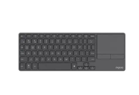 Rapoo E900T Keyboard & Touchpad Combo, Multi-Mode Wireless Connectivity (Bluetooth & 2.4GHz), Ultra-Slim Chiclet Key Design, Multi-Device Switching Support, Integrated Precision Trackpad with Multi-Gesture Control