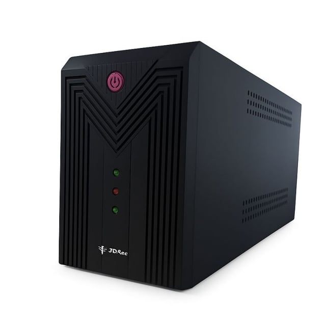 JDKee UPS-1250 Uninterruptible Power Supply, 1250VA Backup Power System, 12V 9Ah Built-in Battery, 15% Extra Backup Efficiency, Fast Charging UPS Technology