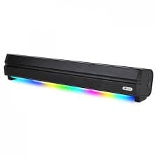 Kisonli LED-802 Portable Bluetooth Soundbar Speaker, Wireless Bluetooth Connectivity, LED Light Effects, Compact Portable Soundbar Design, High-Quality Stereo Sound Output