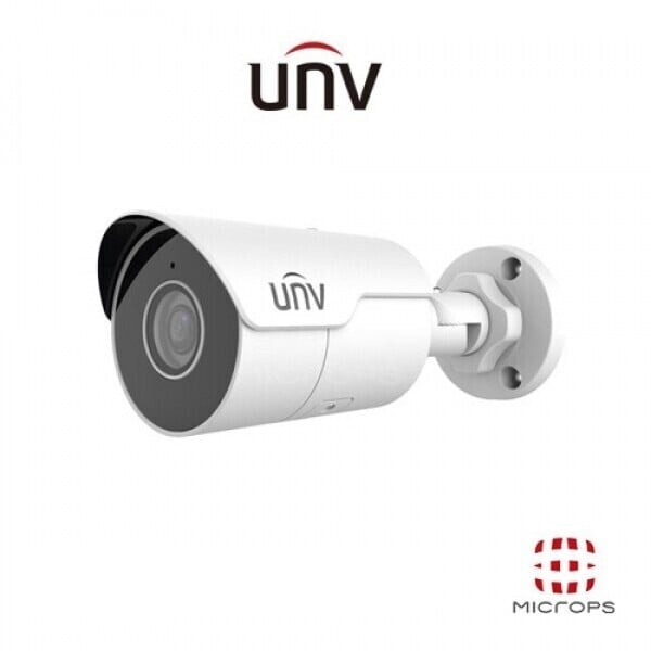 UNV 4K IP Security Camera, Ultra HD Surveillance Camera, Intelligent Motion & Intrusion Detection, Cross-Line Detection AI Analytics, Built-in Microphone Audio Recording
