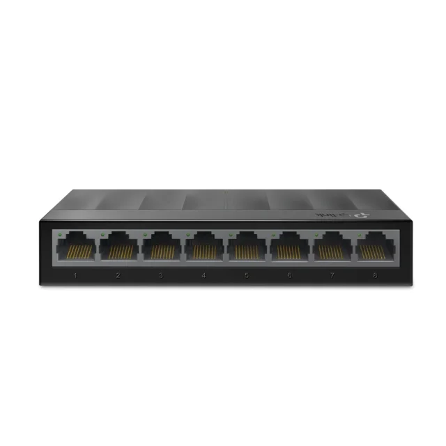 TP-Link LS1008G 8-Port Gigabit Ethernet Switch, 8× 10/100/1000Mbps Auto-Negotiation Ports, High-Speed Desktop Network Switch, Plug & Play Unmanaged Switch, Energy Efficient Design