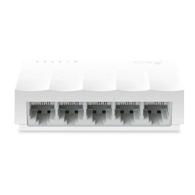 TP-Link LS1005 5-Port Fast Ethernet Switch, 5× 10/100Mbps RJ45 Ports, Compact Desktop Network Switch, Plug & Play Unmanaged Switch, Stable Wired LAN Connectivity