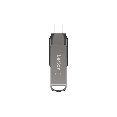 Lexar JumpDrive Dual Drive D400 256GB, USB 3.2 Type-C Flash Drive, Dual Connector (USB-A + USB-C), Up to 130MB/s Read Speed, High-Speed File Transfer & Backup Storage