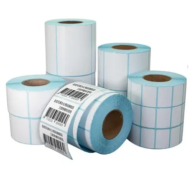 Thermal Paper Roll, Thermal Adhesive Sticker Label Roll, A6 Size Barcode & Shipping Label Printing Paper, High-Quality Thermal Printing Surface, Strong Adhesive Backing for Secure Labeling