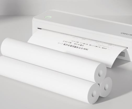 DELI XH25 A4 Quick-Drying Thermal Paper, White Thermal Printing Paper for A4 Thermal Printers