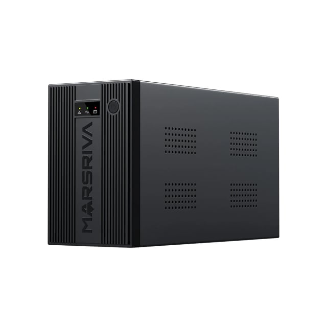 Marsriva MR-UF1250 UPS, 1250VA/750W, Simulated Sine Wave, Dual 12V 7Ah Battery