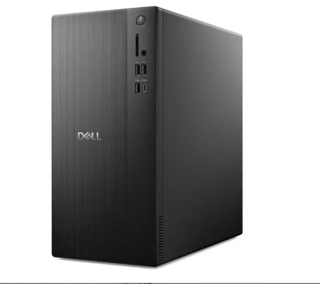 Dell Tower ECT1250 Desktop PC, Intel Core i5-14400, 8GB DDR5, 512GB NVMe SSD, WiFi 6