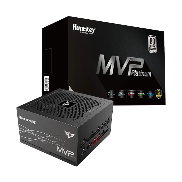 HUNTKEY MVP P1200 Gaming Power Supply, 1200W, 80+ Platinum, ATX 3.1, Fully Modular