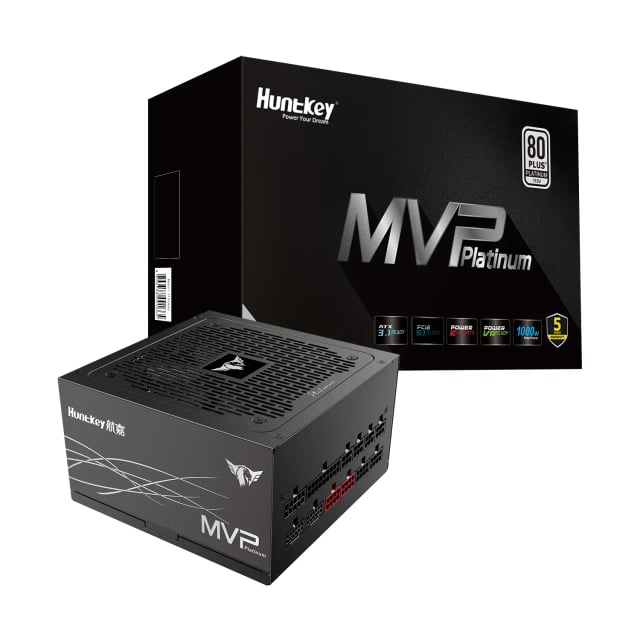 HUNTKEY MVP P1000 Gaming Power Supply, 1000W, 80+ Platinum, ATX 3.1, Fully Modular