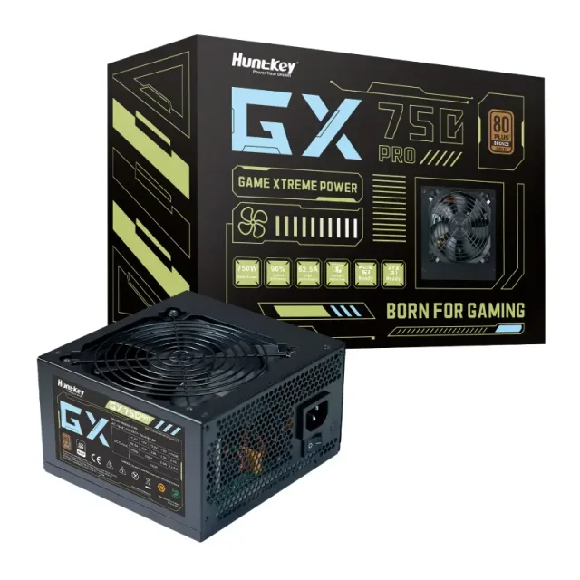 HUNTKEY GX750PRO V2 Gaming Power Supply, 750W, 80+ Bronze, ATX 3.1, PCIe 5.1
