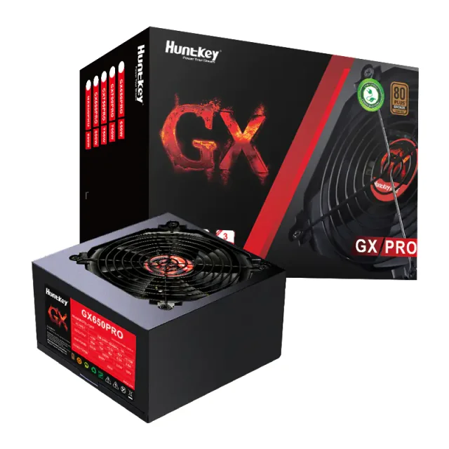 HUNTKEY GX650PRO Gaming Power Supply, 650W, 80+ Bronze, ATX, Active PFC