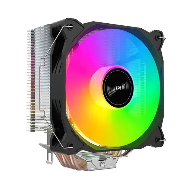 Huntkey Frozen 400SE RGB CPU Air Cooler, 140W TDP, 4 Heat Pipes, Intel LGA1851/1700/1200/115X, AMD AM5/AM4