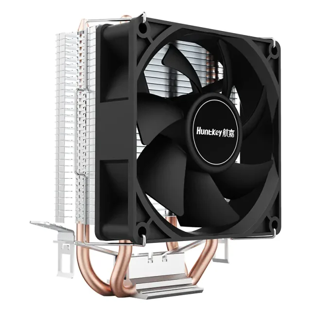 Huntkey Frozen 200SE Single Fan CPU Air Cooler, 90W TDP, 2 Heat Pipes, Intel LGA1851/1700/1200/115X, AMD AM5/AM4