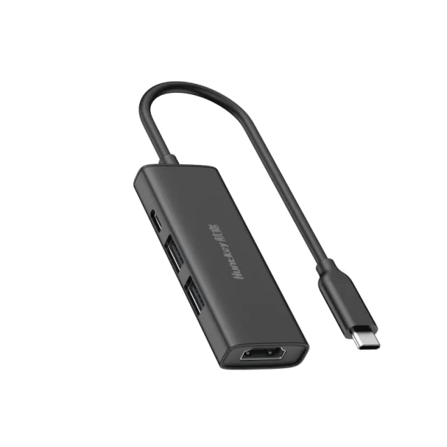 Huntkey 4-in-1 USB-C Multifunction Docking Station HKDC1500400, HDMI 4K 30Hz, USB 3.0 5Gbps, USB 2.0, USB-C PD 100W