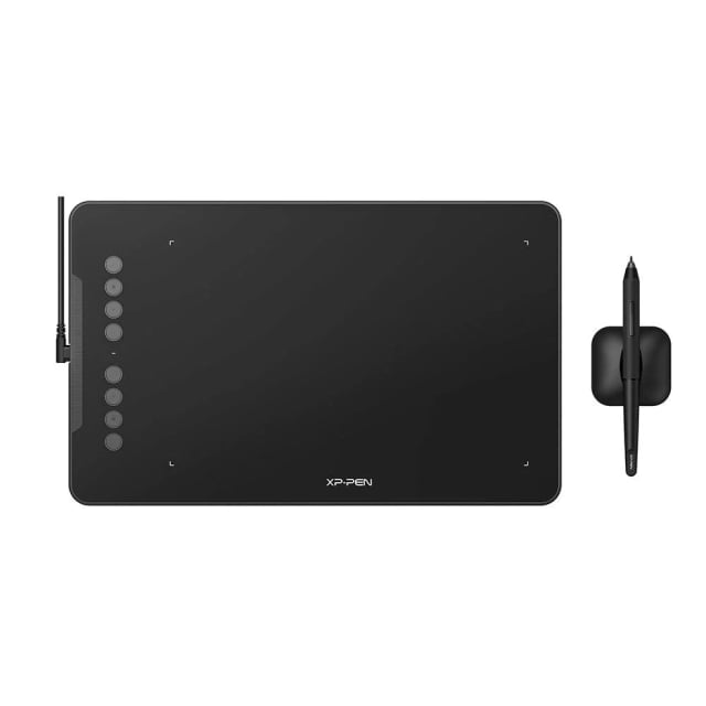 XP-PEN Deco 01 V3, 10 x 6.25 Inch Active Area, 16384 Pressure Levels, 8 Express Keys, Battery-Free P05 Passive Pen