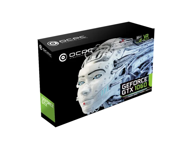 OCPC GeForce GTX 1060 6GB, GDDR5 192-bit, 1280 CUDA Cores, 1759MHz Boost Clock, 8Gbps Memory