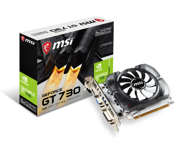 MSI NVIDIA GeForce GT 730 N730-4GD3V2, 4GB DDR3, 128-bit, PCIe 2.0, HDMI