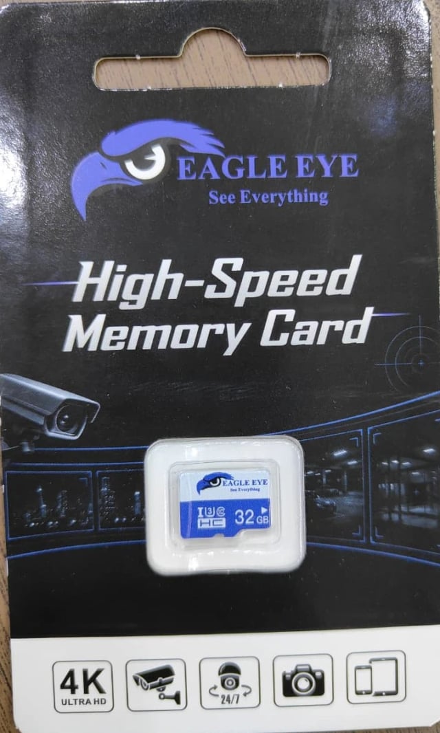 Eagle Eye 32GB microSDHC Memory Card, UHS-I U3 Class 10, 4K Ultra HD Recording, CCTV, Camera & Mobile Compatible