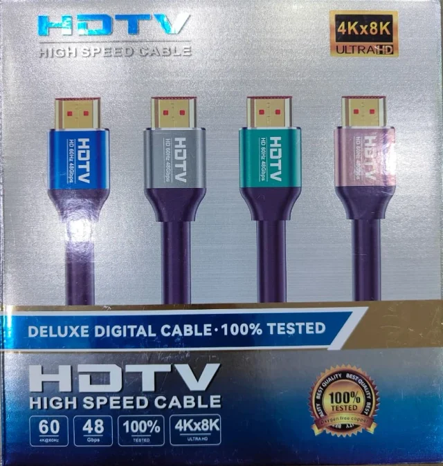 HDTV High-Speed Deluxe Digital Cable 5 Meter 48Gbps 8K 4K@60Hz Oxygen-Free Copper HDMI Cable 100% Tested