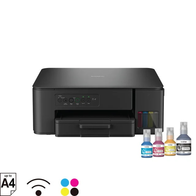 Brother DCP-T430W WiFi Ink Tank Multifunction Printer, Print, Scan & Copy, Up to 16 ipm Mono / 9 ipm Color, 1200 × 6000 dpi Print, Wi-Fi Direct, USB 2.0
