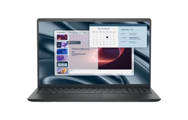Dell Pro 15 Essential PV15255 Laptop, AMD Ryzen 5 7520U, 8GB LPDDR5 RAM, 512GB M.2 PCIe NVMe SSD, AMD Radeon 610M