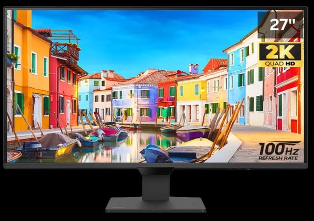 BenQ GW2790Q 27" QHD Monitor, IPS Panel, 2560×1440 Resolution, 100Hz Refresh Rate, 99% sRGB