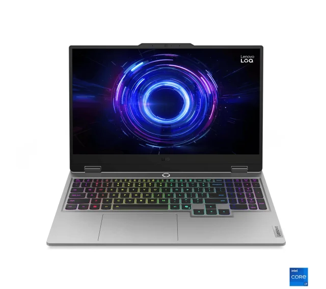 Lenovo LOQ 15IRX10 Gaming Laptop, Intel Core i7-14700HX, 16GB DDR5 RAM, 512GB M.2 2242 PCIe 4.0 x4 NVMe SSD, NVIDIA GeForce RTX 5060 8GB
