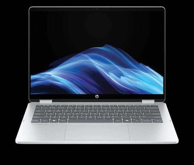 HP OmniBook 5 Flip Premium Laptop, Intel Core 7 150U, 16GB RAM, 512GB PCIe Gen4 NVMe M.2 SSD, Intel Graphics