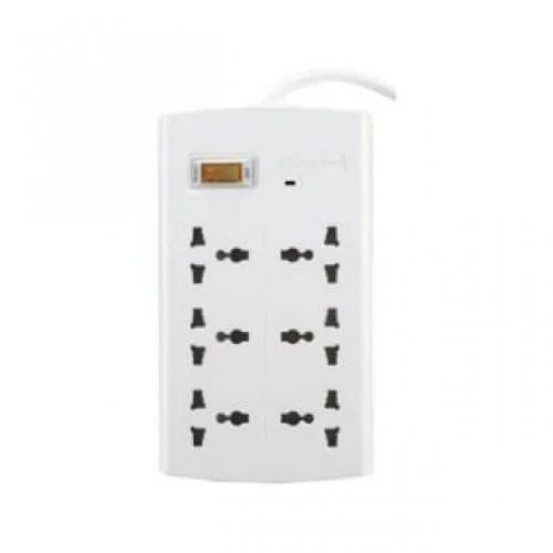 Huntkey SZM604-2 Universal Standard Power Strip, 6 Sockets, 2500W, 10A, 250V