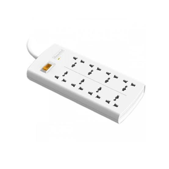 Huntkey SZM804-2 Universal Standard Power Strip, 8 Sockets, 2500W, 10A, 250V
