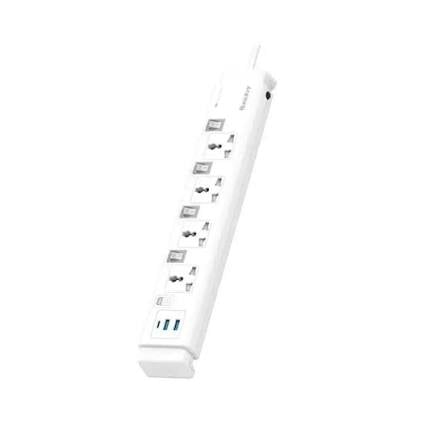 Huntkey SZC407 Universal Standard Power Strip, 4 Sockets, 2500W, 10A, 250V