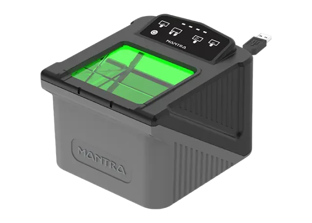 Mantra MORPHS, Ten-Fingerprint Scanner, 500 DPI Optical Sensor, 4-4-2 & Rolled Fingerprint Capture, USB 2.0