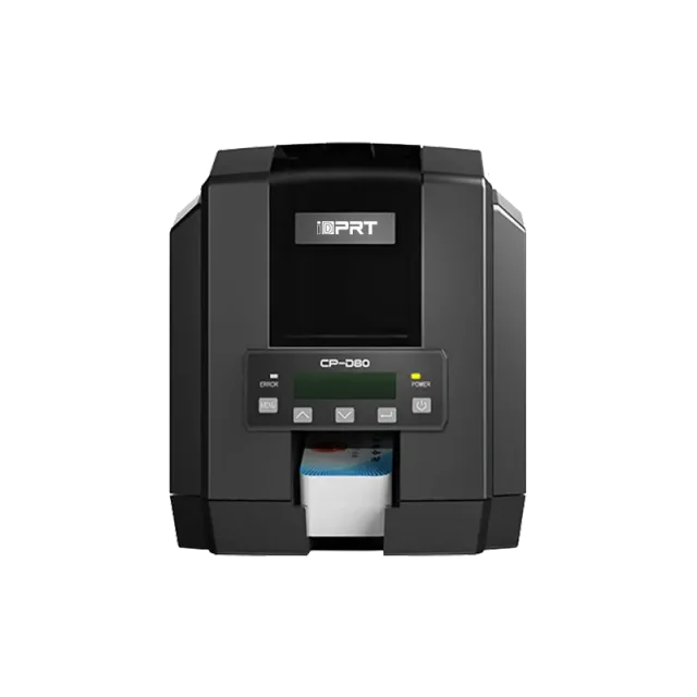 iDPRT CP-D80 Card Printer, 300 DPI Direct-to-Card PVC ID Card Printer, USB 2.0 & Ethernet, Up to 160 Cards/Hour, Optional Dual-Sided Printing