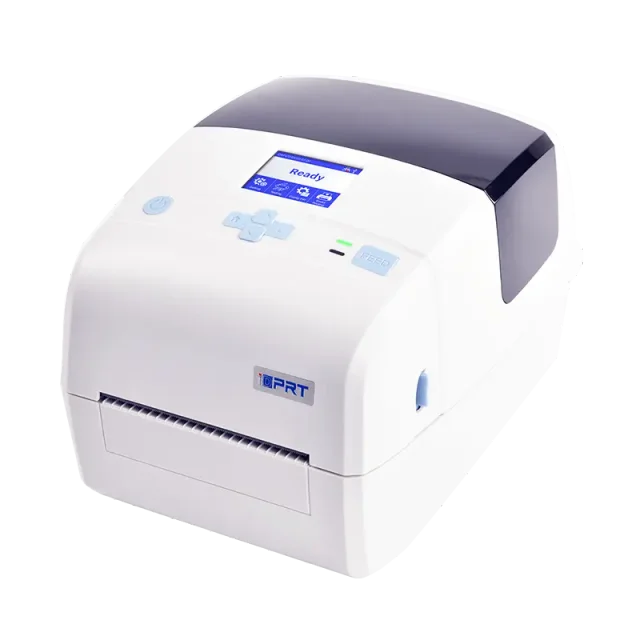 iDPRT iD4P Thermal Printer, 203 DPI Direct Thermal Barcode Printer – 8 ips, 4.25" Print Width, Ethernet, USB, RS232, 1 Year Warranty