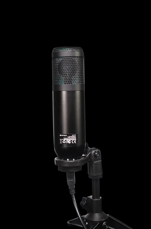 Fantech LEVIOSA MCX01, Professional RGB Condenser Microphone, Cardioid Polar Pattern, USB, 48kHz 16-bit
