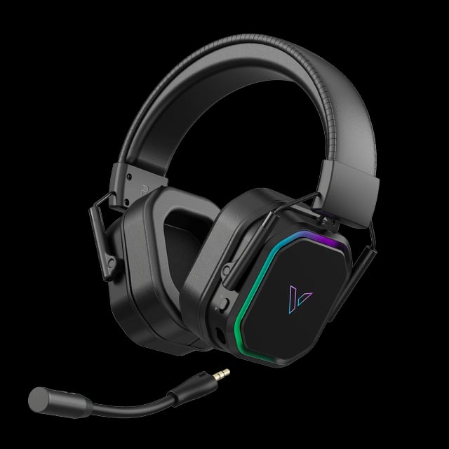 Rapoo VH850, Multi-Mode Wireless RGB Gaming Headset, 50mm Graphene Driver, Bluetooth 5.3 + 2.4GHz + 3.5mm, Detachable ENC Mic