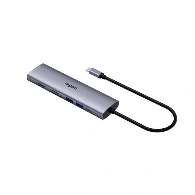 Rapoo XD71, 7-in-1 USB-C Multi-Function Docking Station, 4K 60Hz HDMI, 3× USB 3.0, 100W PD