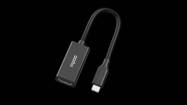 Rapoo XD10, USB-C to HDMI Adapter, 4K 60Hz, Plug & Play, 200mm Cable