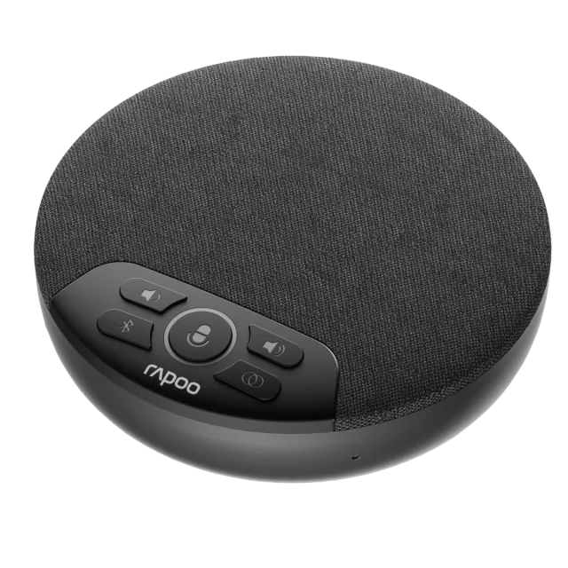 Rapoo CM500, Omnidirectional Conference Speakerphone, 360° 4-Mic Array, 6m Voice Pickup, Bluetooth 5.0 + USB