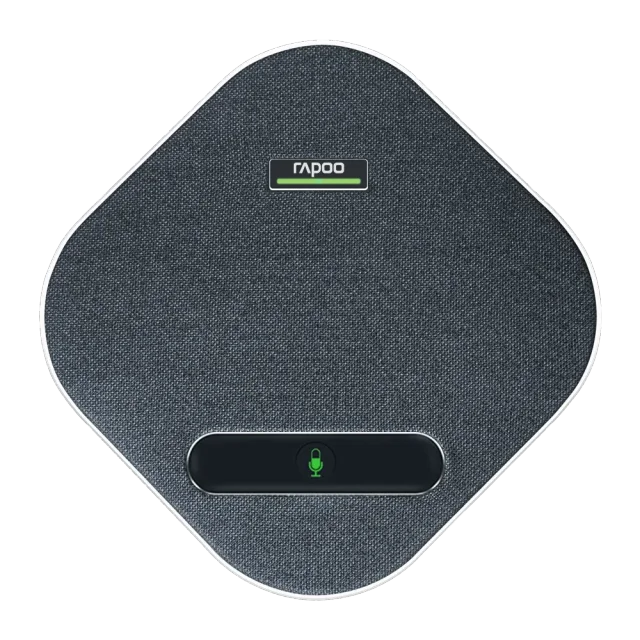 Rapoo CM600EX, Omnidirectional Conference Speakerphone Extension, 360° Voice Pickup, 4-Microphone Array, Full-Duplex HD Audio