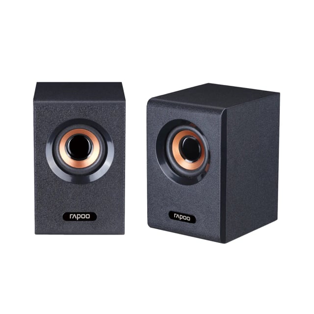 Rapoo A80, 2.0 Compact Stereo Multimedia Speaker, 3W × 2 Output, 40mm Drivers, 4Ω