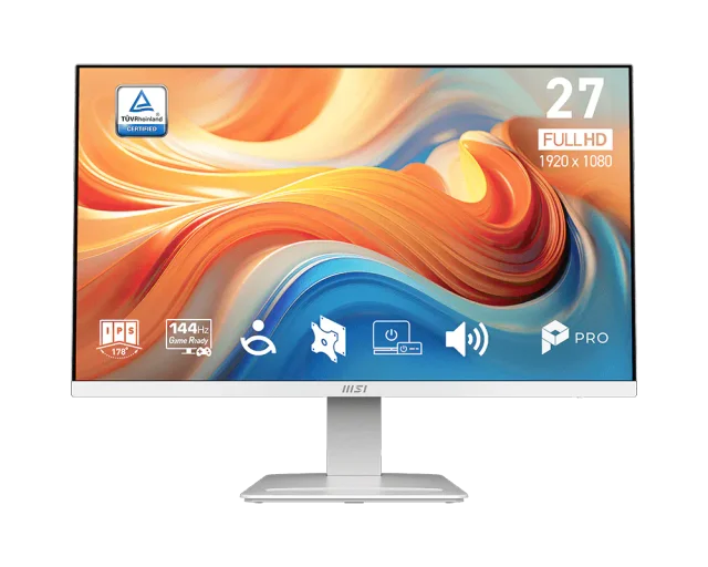 MSI PRO MP273W E14A, 27" FHD IPS 144Hz, 1ms MPRT / 4ms GtG, HDR Ready, AMD FreeSync
