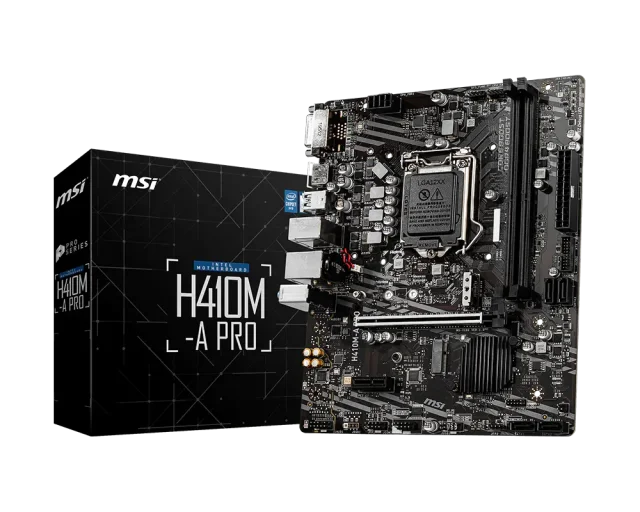 MSI H410M-A PRO, Intel H410, LGA 1200, 64GB DDR4, 2× M.2