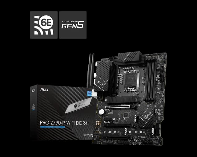 MSI PRO Z790-P WIFI DDR4, Intel Z790, LGA 1700, DDR4 128GB, 4× M.2 PCIe 4.0